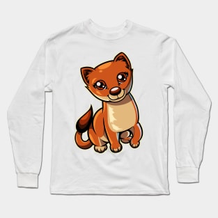 Kawaii weasel Long Sleeve T-Shirt